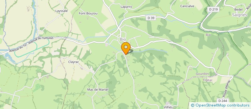 localisation de l'entreprise MADAME CLAUDINE LAVERGNE  BIO