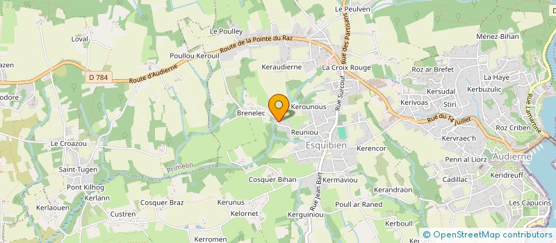 localisation de l'entreprise MADAME CLAUDINE LE CORRE  AUDIERNE