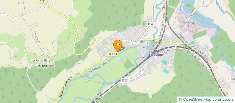 localisation de l'entreprise MADAME CLAUDINE LE GOFF  SERQUIGNY