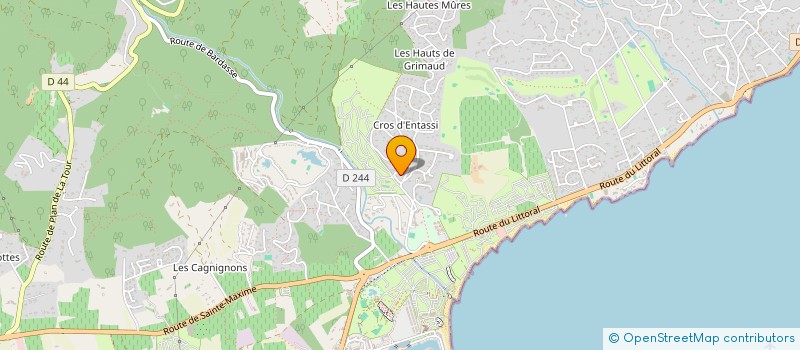 localisation de l'entreprise MADAME CLAUDINE LE GOFF  GRIMAUD