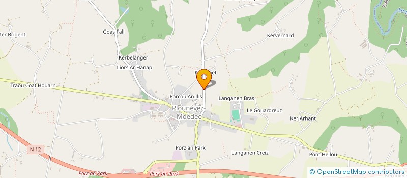 localisation de l'entreprise MADAME CLAUDINE LE LAY  PLOUNEVEZ-MOEDEC