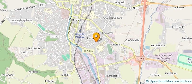 localisation de l'entreprise MADAME CLAUDINE LE MORZADEC  PONTIVY