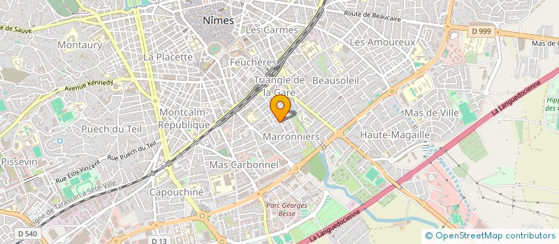 localisation de l'entreprise MADAME CLAUDINE LE PAGE  NIMES