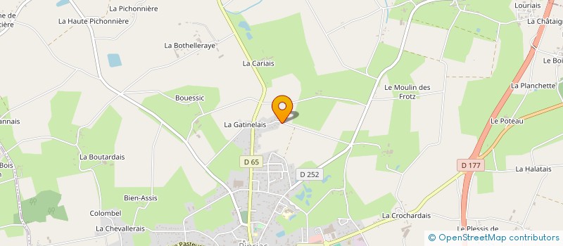 localisation de l'entreprise MADAME CLAUDINE LEBLOND  PIPRIAC