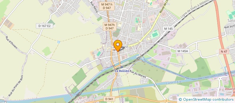 localisation de l'entreprise MADAME CLAUDINE LECLERCQ  LA BASSEE