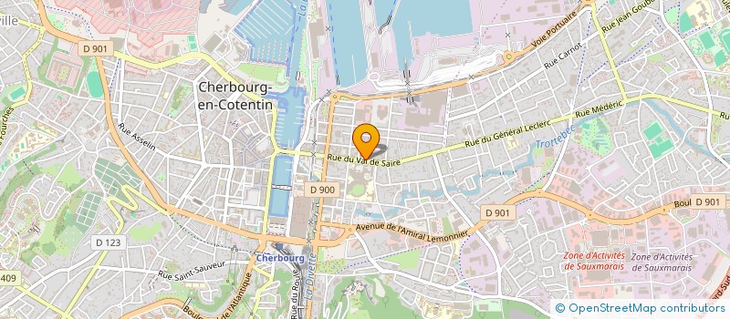 localisation de l'entreprise MADAME CLAUDINE LECOQ  CHERBOURG-EN-COTENTIN