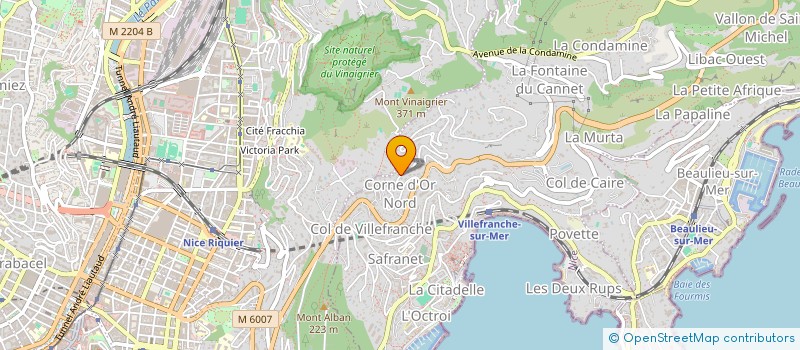 localisation de l'entreprise MADAME CLAUDINE LECUYER à VILLEFRANCHE-SUR-MER
