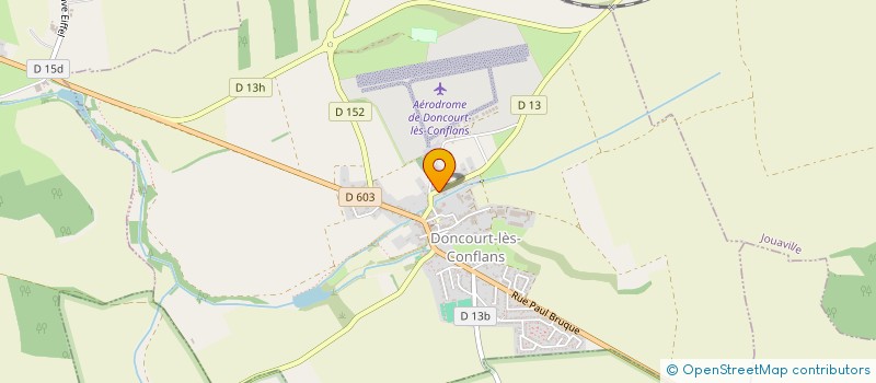 localisation de l'entreprise MADAME CLAUDINE LEGARDEUR  DONCOURT-LES-CONFLANS