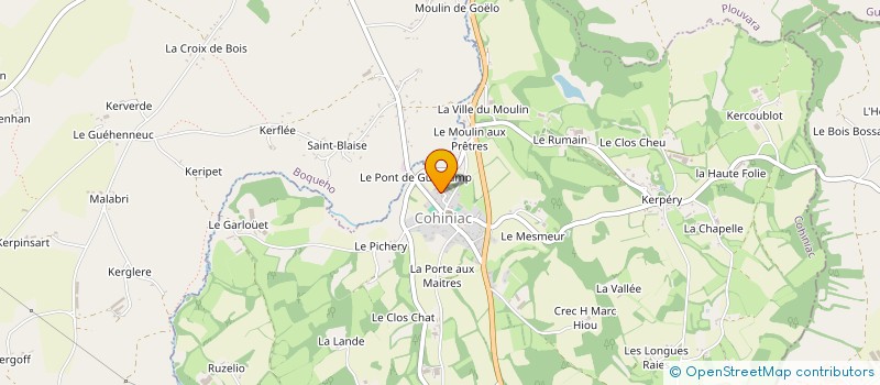 localisation de l'entreprise MADAME CLAUDINE LEGRAND  SAINT-GILDAS