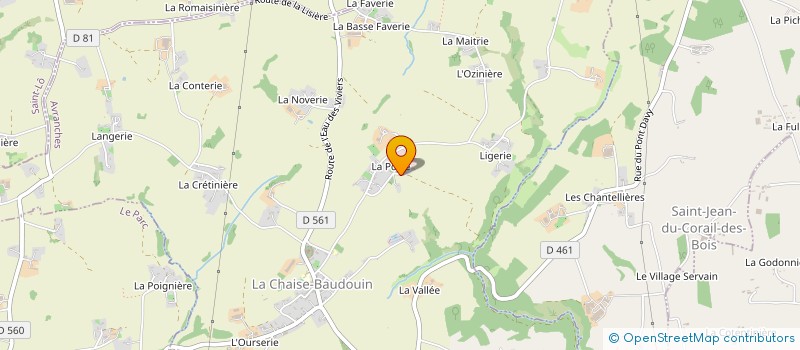 localisation de l'entreprise MADAME CLAUDINE LELANDAIS  SAINT-GEORGES-DE-LIVOYE