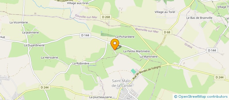 localisation de l'entreprise MADAME CLAUDINE LEMENAGER à BLAINVILLE-SUR-MER