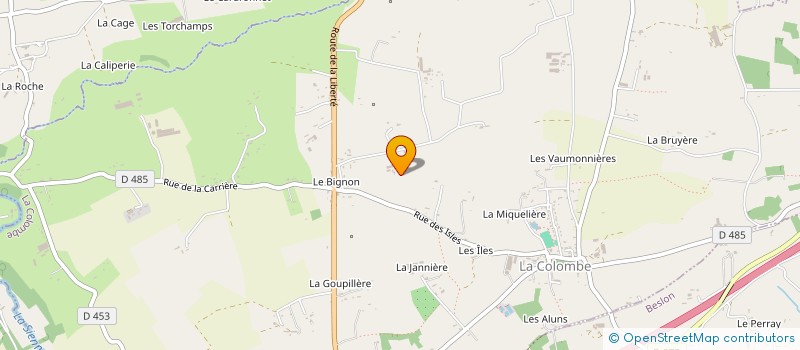 localisation de l'entreprise MADAME CLAUDINE LEMOINE à LA COLOMBE