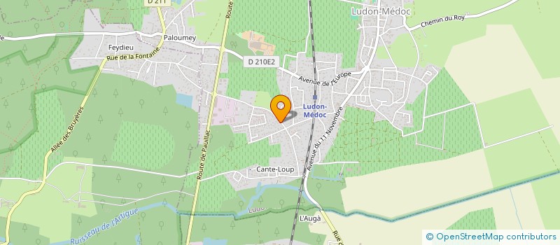 localisation de l'entreprise MADAME CLAUDINE LENOBLE  LUDON-MEDOC