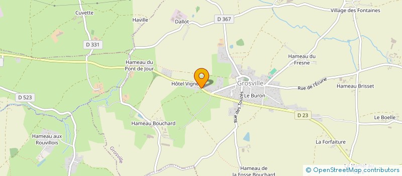 localisation de l'entreprise MADAME CLAUDINE LEPOITTEVIN  GROSVILLE