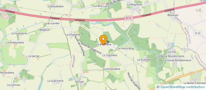 localisation de l'entreprise MADAME CLAUDINE LERAY à LOIREAUXENCE