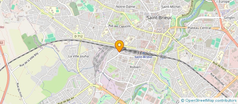 localisation de l'entreprise MADAME CLAUDINE LERIN à SAINT-BRIEUC