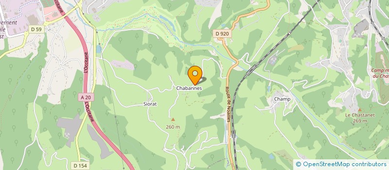 localisation de l'entreprise MADAME CLAUDINE LEROY  BRIVE LA GAILLARDE