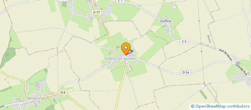 localisation de l'entreprise MADAME CLAUDINE LEROY  VILLERS-SIR-SIMON