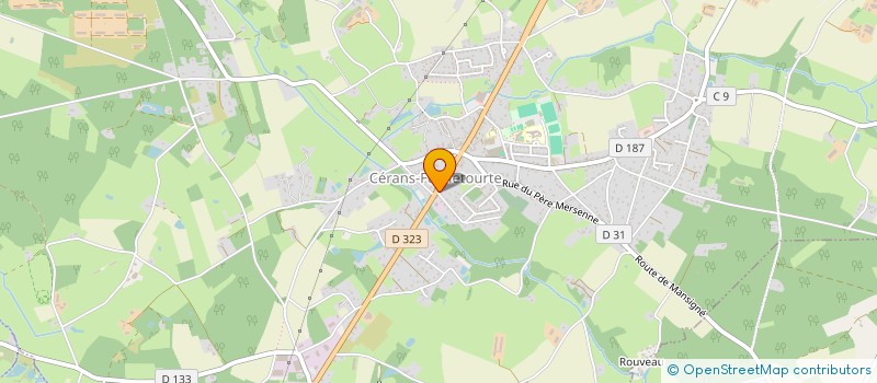 localisation de l'entreprise MADAME CLAUDINE LETESSIER  CERANS-FOULLETOURTE