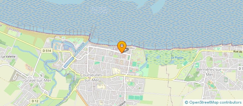 localisation de l'entreprise MADAME CLAUDINE LEVAGNEUR  COURSEULLES-SUR-MER