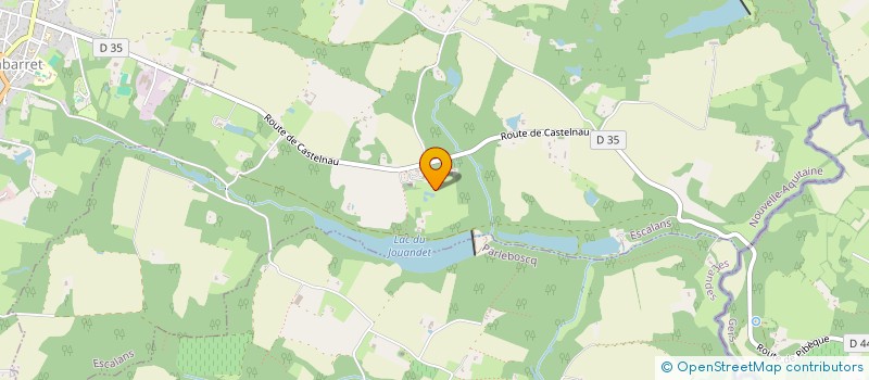 localisation de l'entreprise MADAME CLAUDINE LEYGUES  ESCALANS