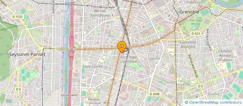 localisation de l'entreprise MADAME CLAUDINE LEYRISSOUX à GRENOBLE