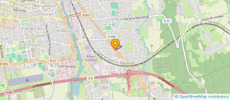 localisation de l'entreprise MADAME CLAUDINE LHAU  SEMEAC