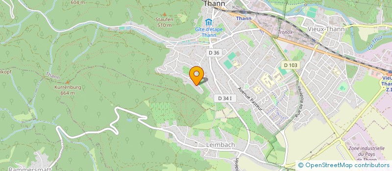 localisation de l'entreprise MADAME CLAUDINE LIEBER  THANN