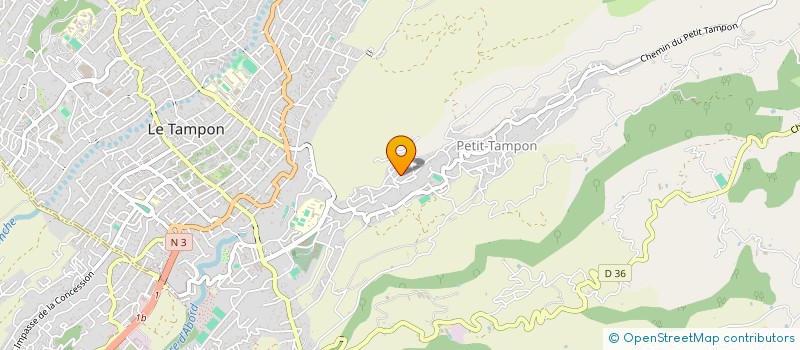 localisation de l'entreprise MADAME CLAUDINE LIONET  LE TAMPON