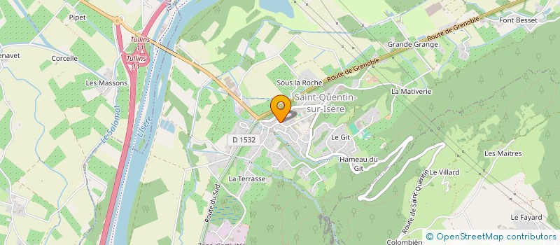 localisation de l'entreprise MADAME CLAUDINE LLORDES  SAINT-QUENTIN-SUR-ISERE