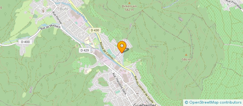 localisation de l'entreprise MADAME CLAUDINE LOICHOT  GUEBWILLER