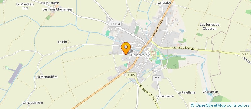 localisation de l'entreprise MADAME CLAUDINE LOUET  PONTLEVOY