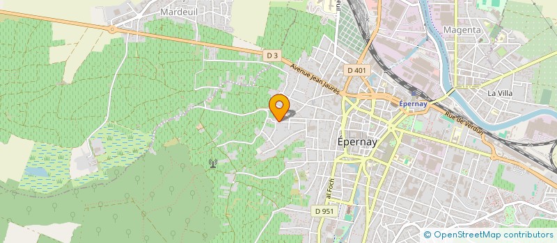 localisation de l'entreprise MADAME CLAUDINE LOUIS  EPERNAY