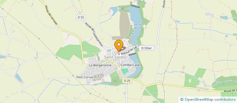 localisation de l'entreprise MADAME CLAUDINE LOURMIERES à SAINT-SARDOS