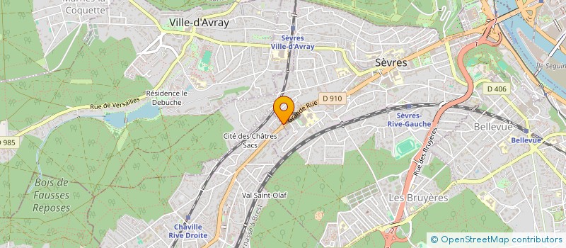 localisation de l'entreprise MADAME CLAUDINE LOUVEAU à SEVRES