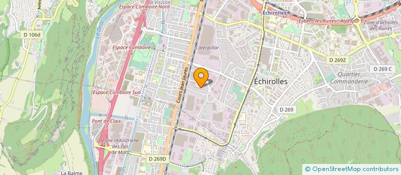 localisation de l'entreprise MADAME CLAUDINE MAALLEM  ECHIROLLES