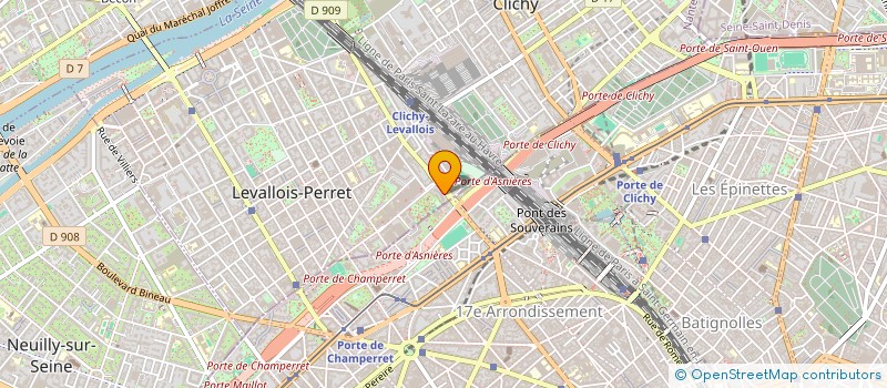 localisation de l'entreprise MADAME CLAUDINE MABILLON à LEVALLOIS-PERRET