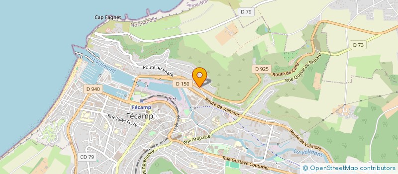 localisation de l'entreprise MADAME CLAUDINE MAILLARD  FECAMP