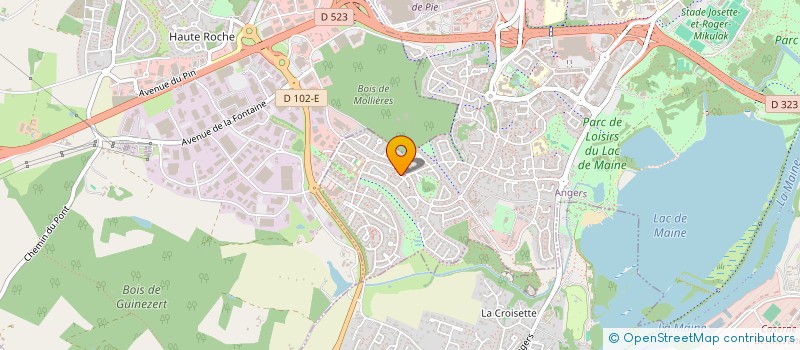 localisation de l'entreprise MADAME CLAUDINE MAISTRIAUX  ANGERS