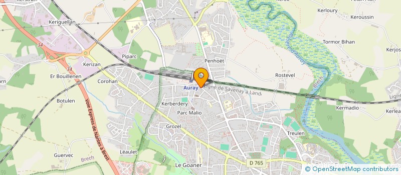 localisation de l'entreprise MADAME CLAUDINE MARCHAND à AURAY