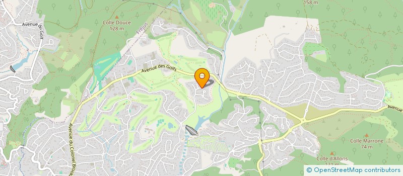 localisation de l'entreprise MADAME CLAUDINE MARGEN  SAINT-RAPHAEL