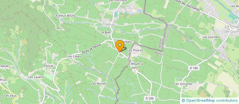 localisation de l'entreprise MADAME CLAUDINE-MARIE GUILLON  JULIENAS