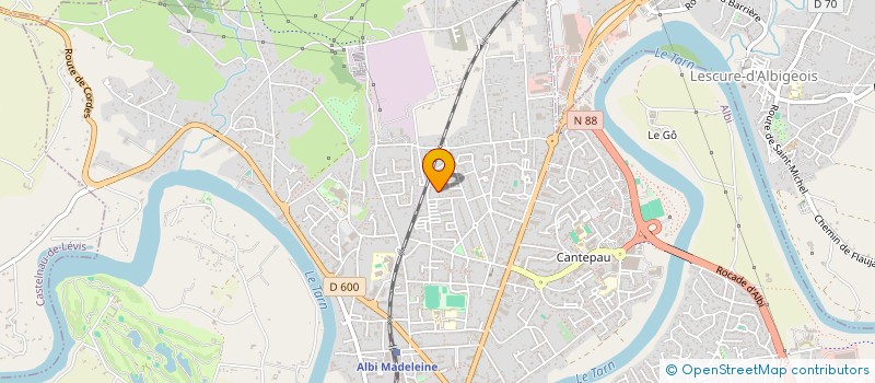 localisation de l'entreprise MADAME CLAUDINE MARIE NOELL SALESSES  ALBI