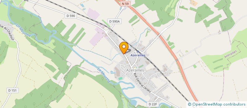 localisation de l'entreprise MADAME CLAUDINE MARIE THERE LACAILLE  AZERAILLES