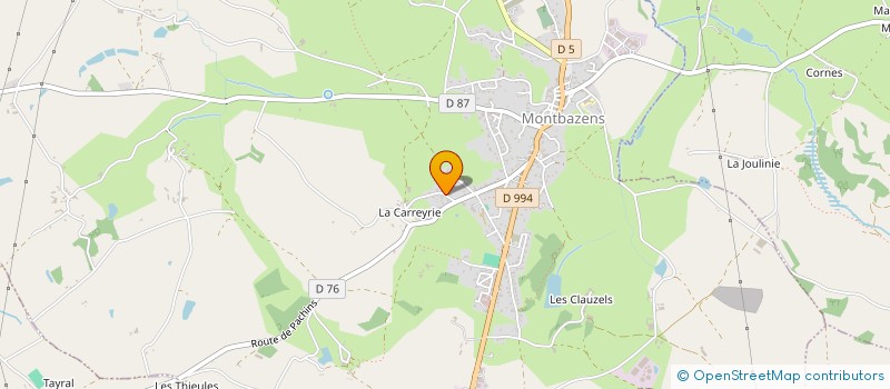 localisation de l'entreprise MADAME CLAUDINE MARRE à ROUSSENNAC