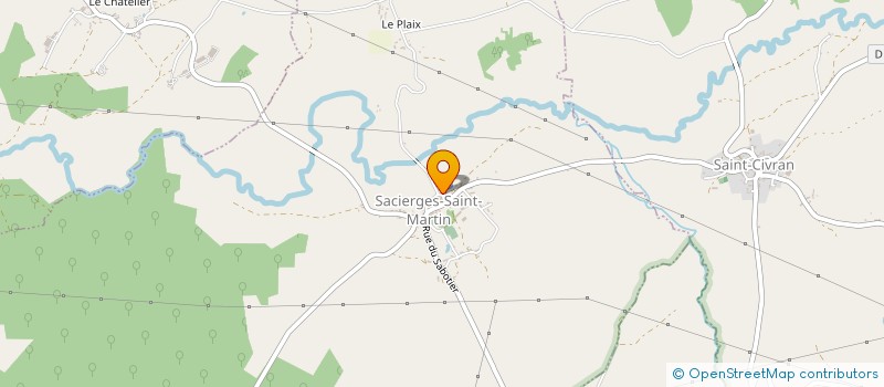 localisation de l'entreprise MADAME CLAUDINE MARTIN à SAINT-BENOIT-DU-SAULT
