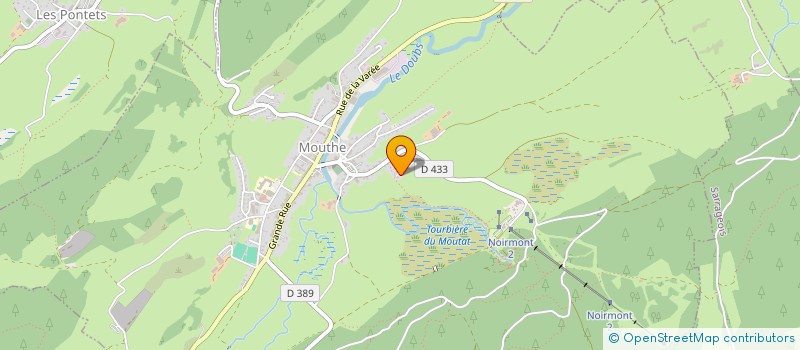 localisation de l'entreprise MADAME CLAUDINE MARTIN  MOUTHE