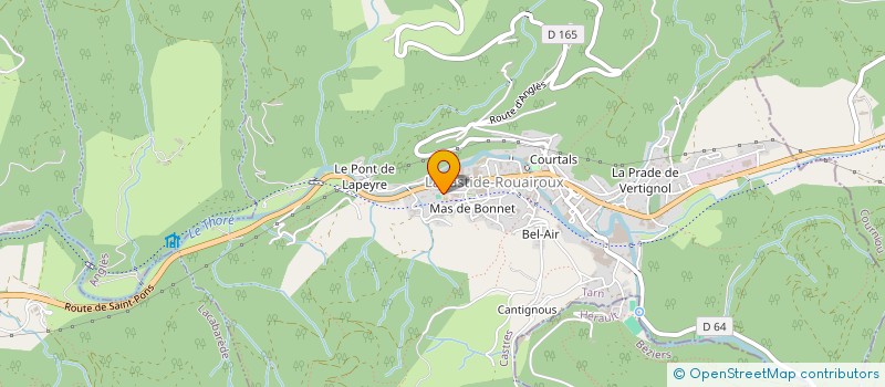 localisation de l'entreprise MADAME CLAUDINE MAS  LABASTIDE-ROUAIROUX