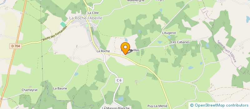 localisation de l'entreprise MADAME CLAUDINE MASSY  LA ROCHE-L'ABEILLE