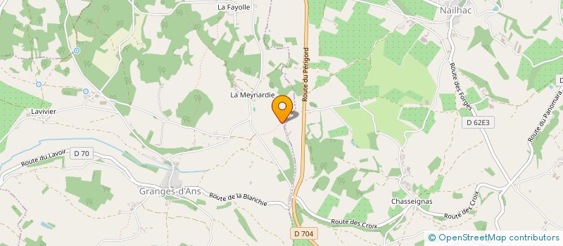 localisation de l'entreprise MADAME CLAUDINE MAURAND  HAUTEFORT